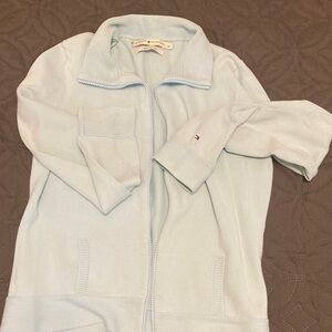 Tommy Hilfiger Soft Blue Sweater with Zipper